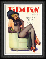Film Fun Netty But Nice Vintage Canvas Print Fridge Magnet 6x8 Large