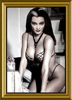 Lily Munster Sexy Vamp Photo Magnetic Canvas Print Fridge Magnet 6x8 Large