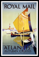 Atlantis Cruises Travel Poster Canvas Print Fridge Magnet 6x8 Large