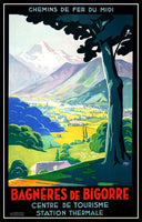 Bagneres de Bigorre France Travel Poster Fridge Magnet 6x8 Large