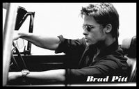 Brad Pitt Photograph Fridge Magnet 6x8 Large