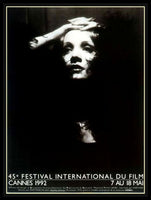 Cannes 45th Film Festival Marlene Dietrich Poster Fridge Magnet 11x14.5 Large