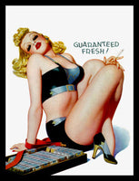 Cigarette Girl Vintage Pin up Art Fridge Magnet 6x8 Large