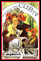 Cuba Vintage Travel Poster Art Fridge Magnet 6x8 Large