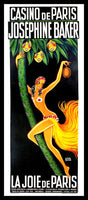 Josephine Baker Magnetic Poster Canvas Print Fridge Magnet 8x18 Large