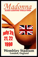 Madonna Blond Ambition Concert Poster Canvass Print FRIDGE MAGNET 6x8 Large