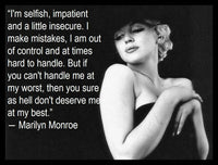 Marilyn Monroe Quote Magnetic Poster Canvas Print Fridge Magnet 6x8 Large