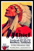 The Chief Vintage Santa Fe Train Travel Poster Fridge Magnet 6x8 Large