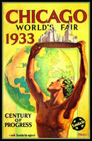 Worlds Fair Chicago 1933 Magnetic Poster Fridge Magnet 6x8 Large