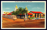 San Diego Train Depot Vintage Travel Poster Fridge Magnet 6x8 Large