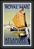 Atlantis Cruises Travel Poster Canvas Print Fridge Magnet 6x8 Large
