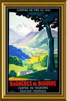 Bagneres de Bigorre France Travel Poster Fridge Magnet 6x8 Large
