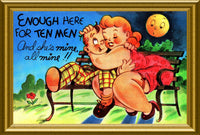 Big Love Enough Here for Ten Men Love Romance Poster Fridge Magnet 6x8 Large
