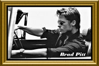 Brad Pitt Photograph Fridge Magnet 6x8 Large
