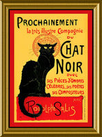 Tournée du Chat Noir Vintage Black Cat Canvas Print Fridge Magnet 11x15 Large

