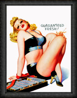 Cigarette Girl Vintage Pin up Art Fridge Magnet 6x8 Large
