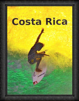 Costa Rica Surfing Travel Poster Fridge Magnet 6x8 Large
