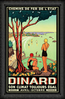 Dinard France Vintage Travel Poster Fridge Magnet 6x8 Large
