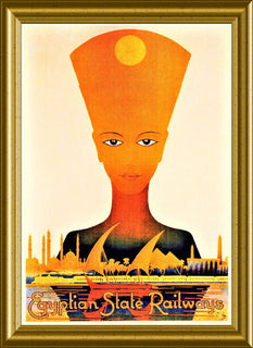 Egyptian Railway Train Travel Poster Egypt Nile Fridge Magnet 6x8 Large