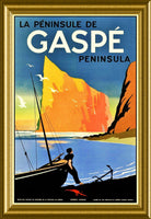 Gaspe Peninsula Vintage Canada Travel Poster Canvas Print Fridge Magnet 6x8 Large
