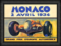 Grand Prix Monaco 1934 Magnetic Poster Fridge Magnet 6x8 Large
