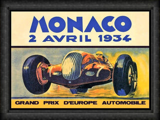 Grand Prix Monaco 1934 Magnetic Poster Fridge Magnet 6x8 Large