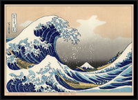 The Great Wave of Kanagawa Japanese Art Canvas Print Fridge Magnet 12x16.5 Large
