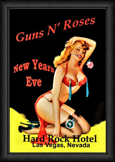 Guns and Roses Concert Poster Hard Rock Hotel Fridge Magnet 6x8 Large