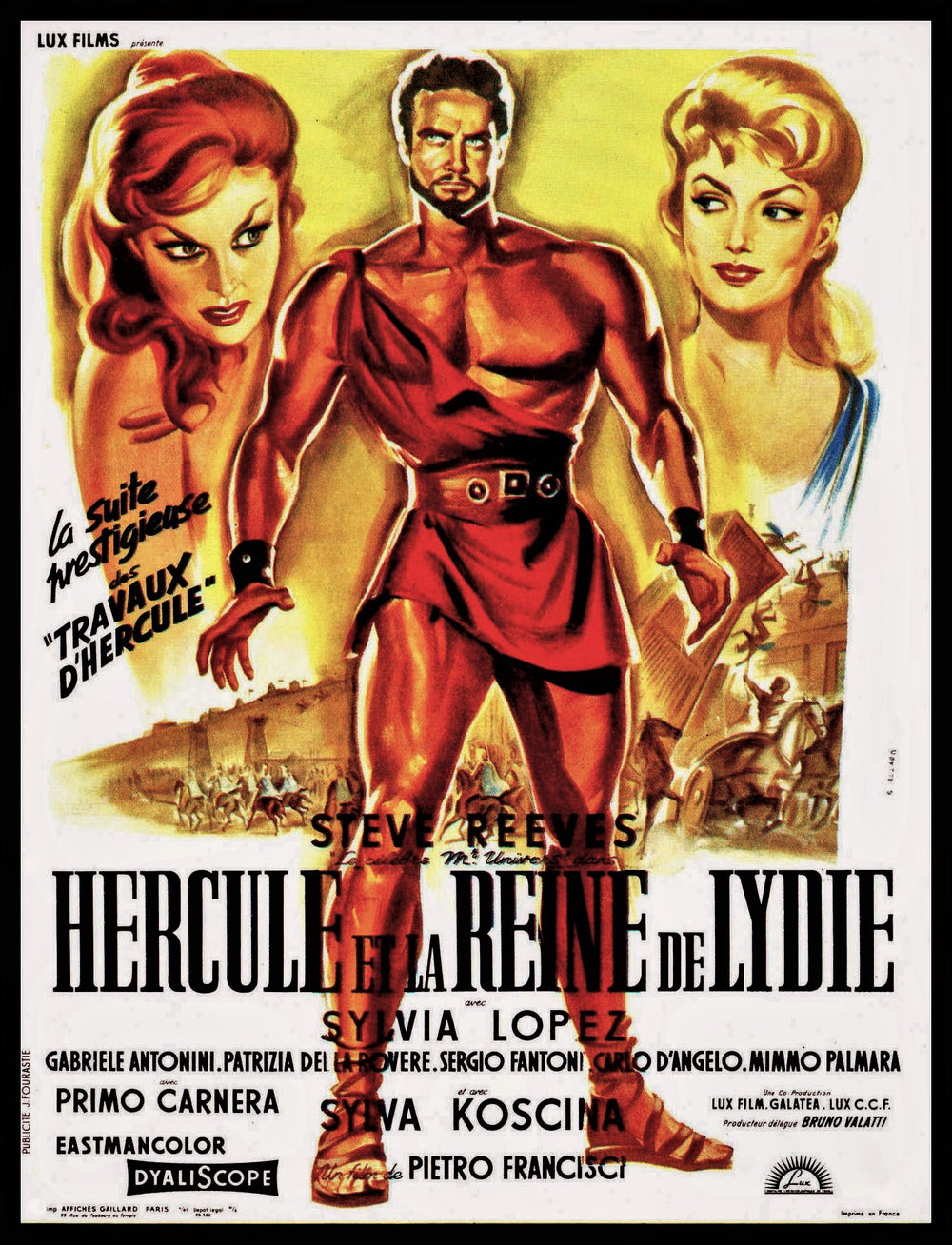 Hercules Steve Reeves Vintage Movie Poster Fridge Magnet 6x8 Large