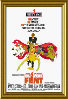 In Like Flint Movie Poster James Coburn Canvas Print Fridge Magnet 6x8 Large