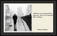 James Dean Quote Magnetic Canvas Print Fridge Magnet 6x8 Large

