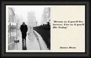 James Dean Quote Magnetic Canvas Print Fridge Magnet 6x8 Large