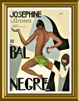 Josephine Baker Paris Burlesque Revue Canvas Print Fridge Magnet 6x8 Large
