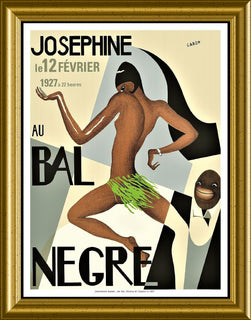 Josephine Baker Paris Burlesque Revue Canvas Print Fridge Magnet 6x8 Large
