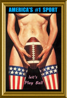 Lets Play Ball Americas #1 Sport Fridge Magnet 6x9 Large
