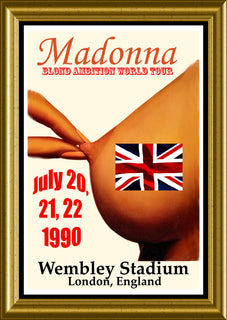 Madonna Blond Ambition Concert Poster Canvass Print FRIDGE MAGNET 6x8 Large