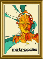 Metropolis Movie Poster Frits Lang Classic Canvas Print Fridge Magnet 6x8 Large
