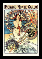 Monaco Monte Carlo Alphonse Mucha Vintage Poster Fridge Magnet 11x16 Large
