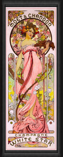 Moet Champagne Vintage Alphonse Mucha Poster Fridge Magnet 6x16.5 Large