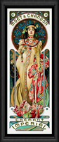 Alphonse Mucha Art Nouveau Magnetic Poster Fridge Magnet 6.5x18 Large
