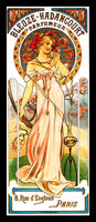 Alphonse Mucha Art Paris Perfume Poster Fridge Magnet 7x16.5 Large
