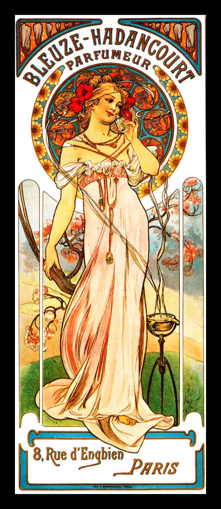 Alphonse Mucha Art Paris Perfume Poster Fridge Magnet 7x16.5 Large