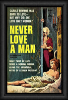 Never Love a Man Pulp Art Magnetic Poster Fridge Magnet 6x8 Large
