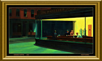 Edward Hopper American Artist Nighthawks Canvas Print Fridge Magnet 5x9 Large
