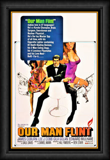 Our Man Flint Movie Poster James Coburn Canvas Print Fridge Magnet 6x8 Large