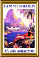 Pan American South Sea Magnetic Travel Poster Fridge Magnet 6x8 Large
