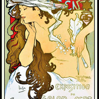 Alphonse Mucha Salon des Cent Vintage Poster Fridge Magnet 6x8 Large