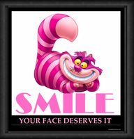 Smile Your Face Deserves It Funny Canvas Print Fridge Magnet 8x8 Large

