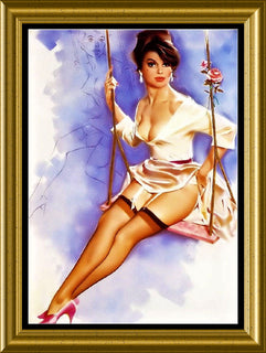Swing Girl Vintage Pin up Poster Fridge Magnet 6x8 Large