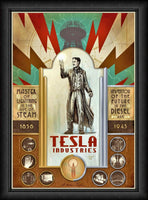 Nikola Tesla Industries Poster Fridge Magnet 6x8 Large
